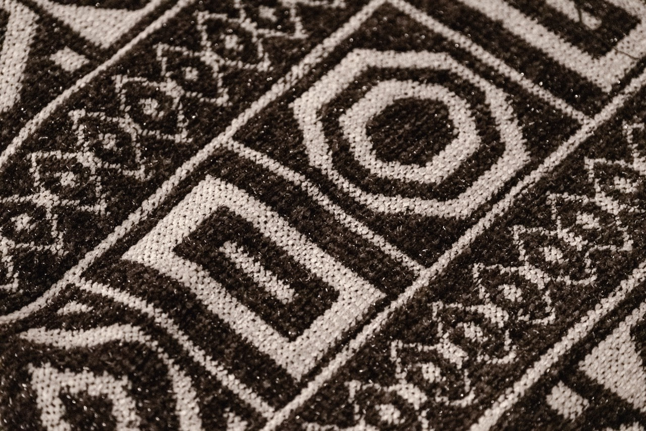 Charcoal & Ivory Geometric Rug