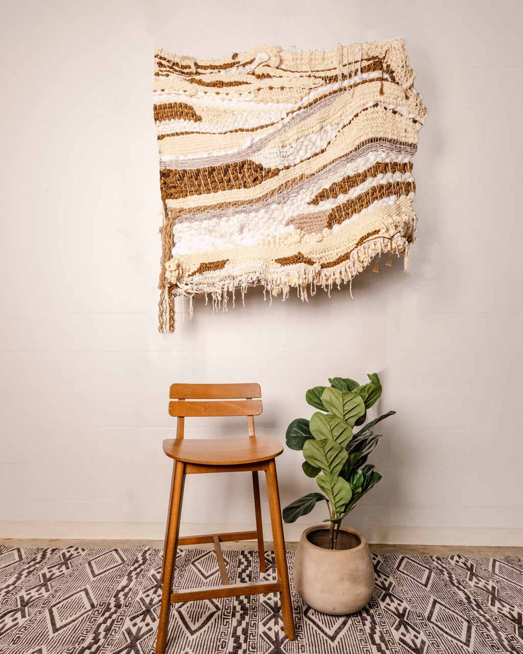 Earthy Textures Wall Tapestry